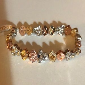Mickey Mouse crystal shades of gold bracelet